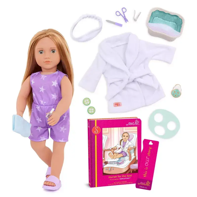 [109080320] Deluxe Doll W/Book-Spa Serafina Doll Accessories