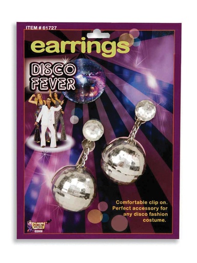 [108639555] Disco Ball Earrings
