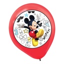 Disney  Mickey on the Go Color Printed Latex Balloons