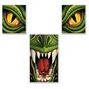 Dragon Window & Door Decor Set Dinosaurs & Dragons