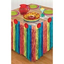 Fiesta Striped Paper Tableskirt Mexican Fiesta