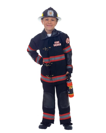 Firefighter Black Boys Child