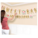 Floral Baby Jumbo Letter Banner Kit