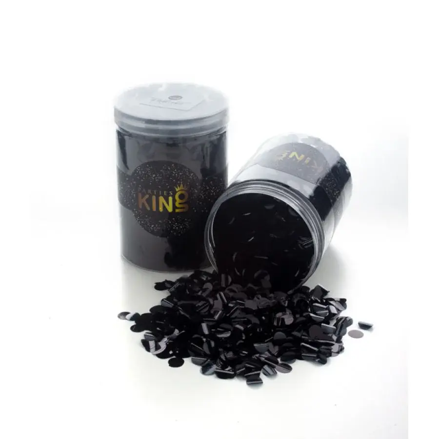 Foil Confetti Jar 250g-Black