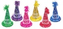 Fringed Cone Hat 15 Inch Adult-Birthday Cone Hats