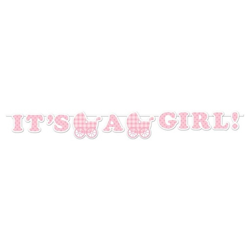 [29891554] Gingham Girl - Ribbon Banner