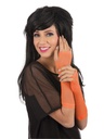 Gloves Fingerless Fishnet-Orange