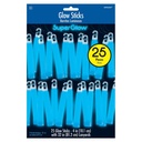  Sticks-Mega Pack 4 Inch 25/pk-Blue Glow Party Accessories
