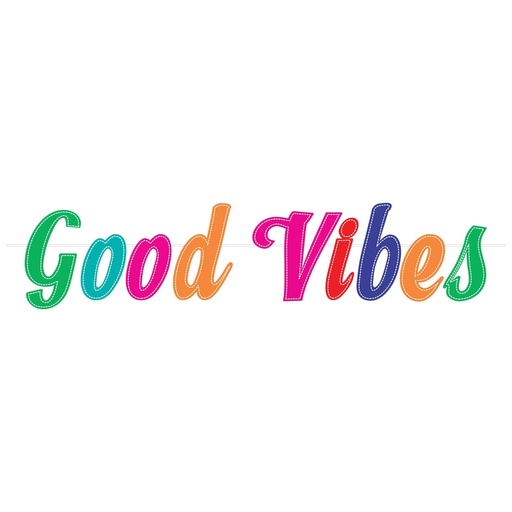 [63301360] Good Vibes Felt Letter Banner