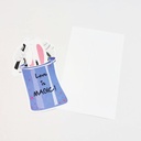 Greeting Card-Love is Magic Bunny Valentine