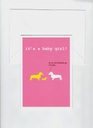 Greeting Cards - Its A Baby Girl First Birthday Girl