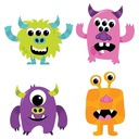 Halloween Create Your Own Monster Craft Kit Arts & Crafts