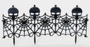 Halloween Fence-Skull & Web Halloween