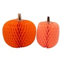 Halloween Honeycomb Pumpkins