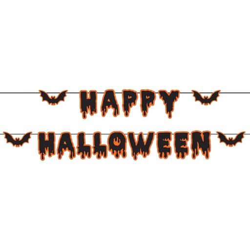 [A8-120914] Happy Halloween Double Banner