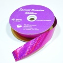 Holographic Ribbon Fuschia 1 1/4
