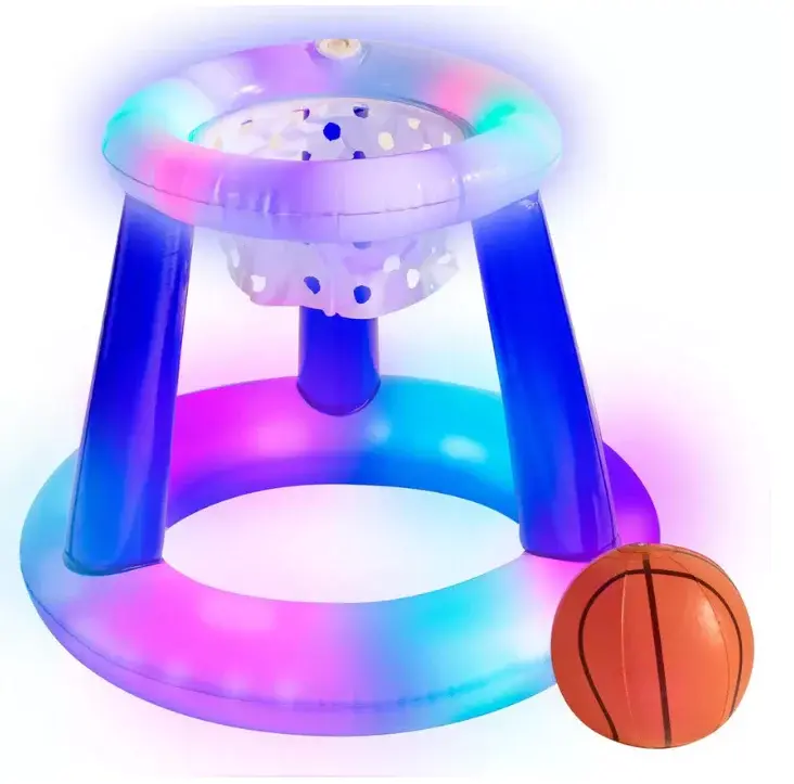 [98327999] Illuminated Floating LED Basketball Set