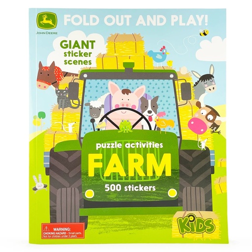 [90166220] John Deere Farm - 500 Stickers & Puzzle Barn & Western