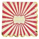 Lunch Napkins 16/pk (33x33) cm-Vintage Circus