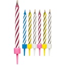 Magic Candles Ass. w/Holders 10/pk