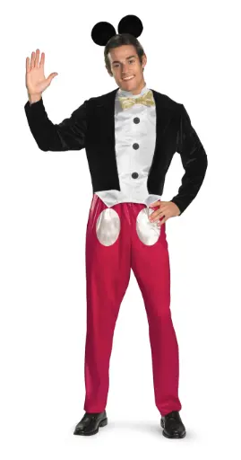 [D5-31692D] Mickey Mouse Men Costume XL/Adult