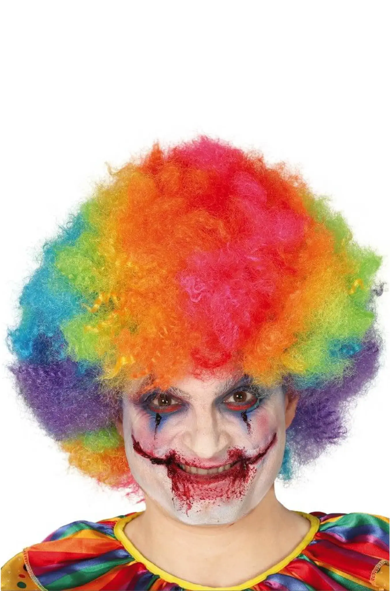 Multicolored Clown Wig