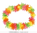 Multicolored Fluorescent Hawaiian Necklace