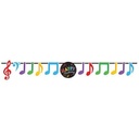 Music Notes - Ribbon Banner