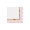 Napkins 33x33 cm 16/pk-Baby Pink