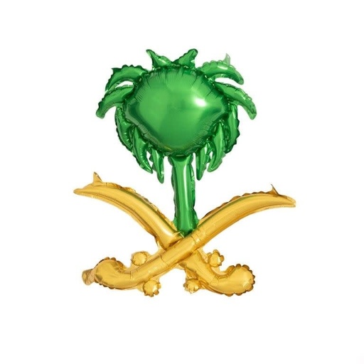 [71006988] National Day Saudi Logo 77x57 Cm 2/pk National Day