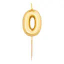 Numeral Metal Candle (0) 8Cm