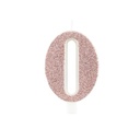 Numeral Metal Candle 0 9.5Cm