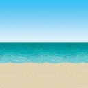 Ocean & Beach Backdrop