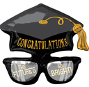 P35 GRAD GLASSES SUPERSHAPE FOIL BALLOON