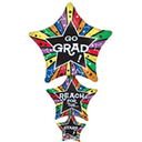 P35 GRAD STAR STACKER FOIL BALLOON 42INCHCH