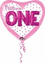 P75 Fun To Be One Baby Girl Multi Balloon