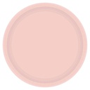 Pale Pink Value Round Paper Plates, 7"
