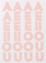Pink Glitter Alphabet Sticker Sheets
