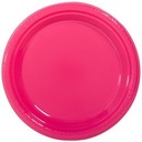 Plastic Plates Pink 9"
