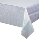 Plastic Round Tablecover 84''- dazzler blue