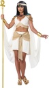 Queen Cleopatra  Cream Gold Women Costume Countries & Historical