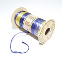 Ribbons Raffia 75 Yd Dual Color- Gold-Navy