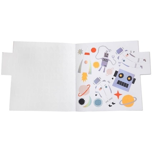 [48517759] Robot Sticker & Sketchbook Arts & Crafts