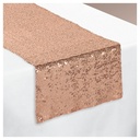 Rose Gold Sequin Table Runner Hollywood Movie Night