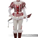 Sadistic Clown Womens Costume Scary & Villains