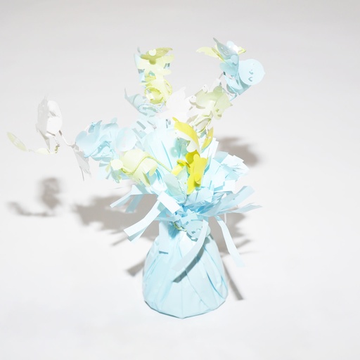 [00123891] Small Balloon Weight Centerpiece Baby Blue