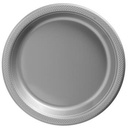 Sparkle Plastic Plates 7" Silver