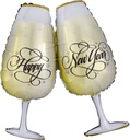 Supershape Foil Balloon-New Year's Toasting Glasses New Year
