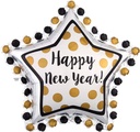 Supershape Foil Balloon-Ring In The New Year Holo New Year