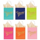 Sweets & Treats Hot-Stamped Kraft Bags Containers
